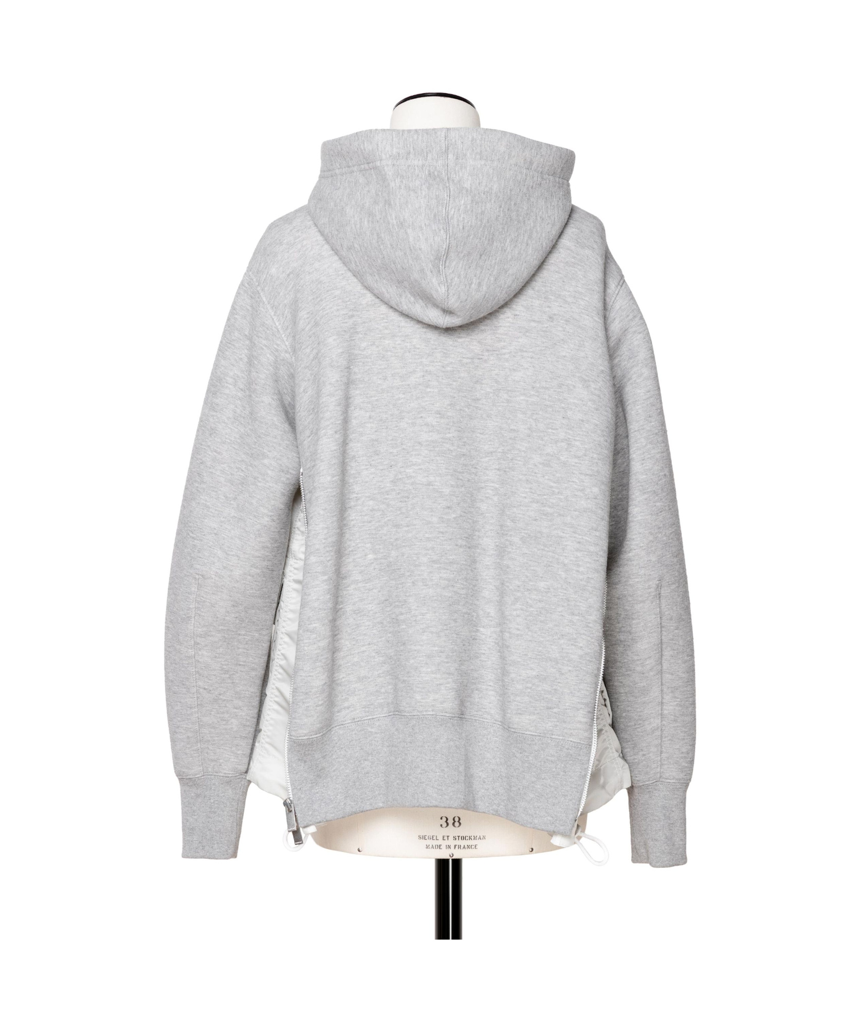 Sacai Panelled Zipped Jacket In White