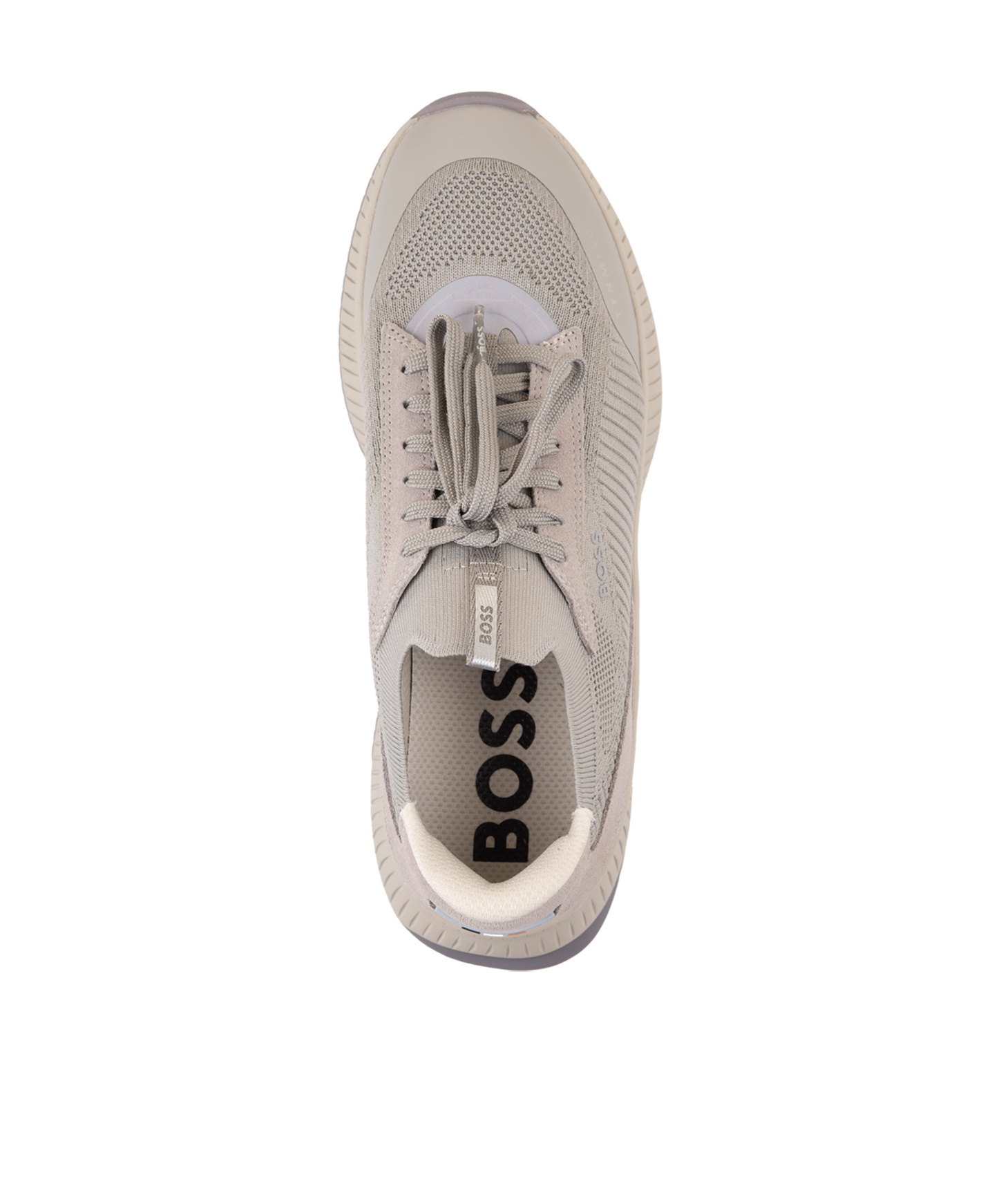 Hugo Boss Ttnm Evo Slon Panelled Sneakers In Nude