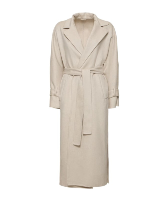 Brunello Cucinelli Wear A Belted Mid-length Coat