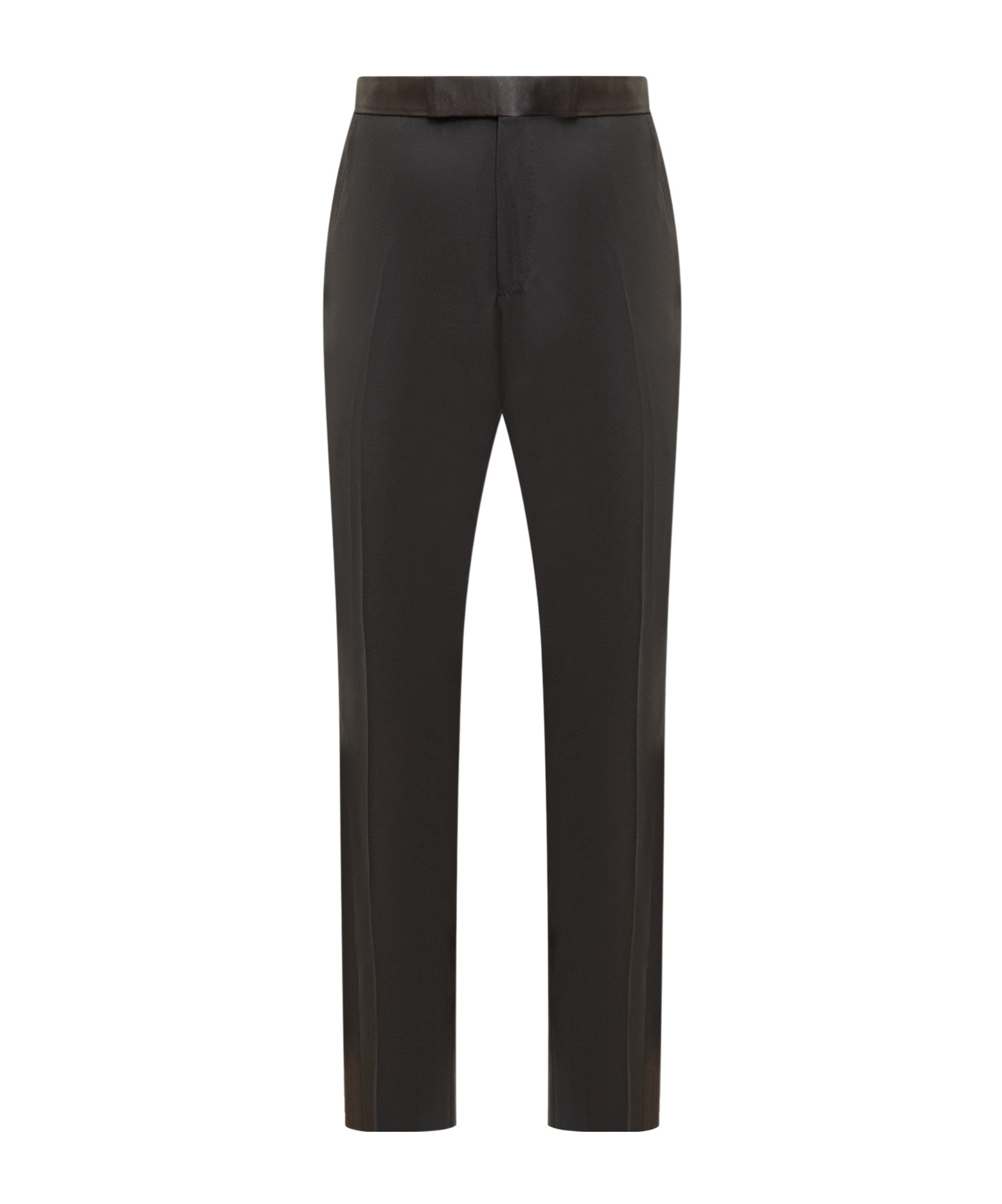 Tom Ford Side-buckled Evening Trousers In Black