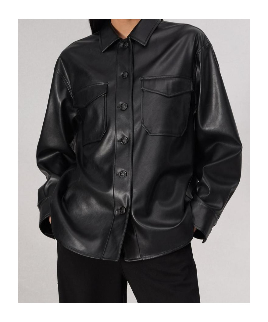 Rag & Bone Long-sleeved Shirt And Jacket In Black