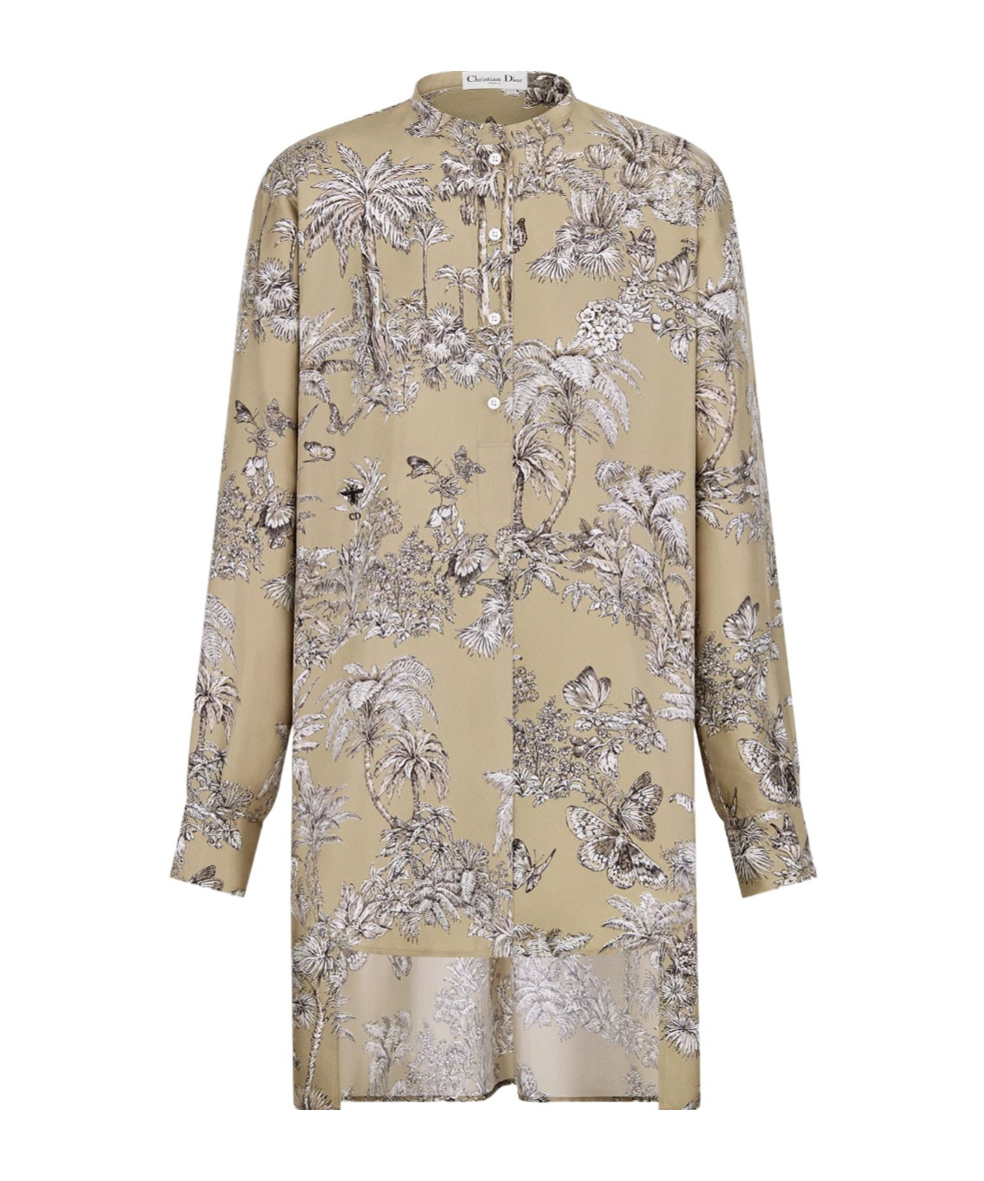 Dior Iviera Long Blouse In Brown