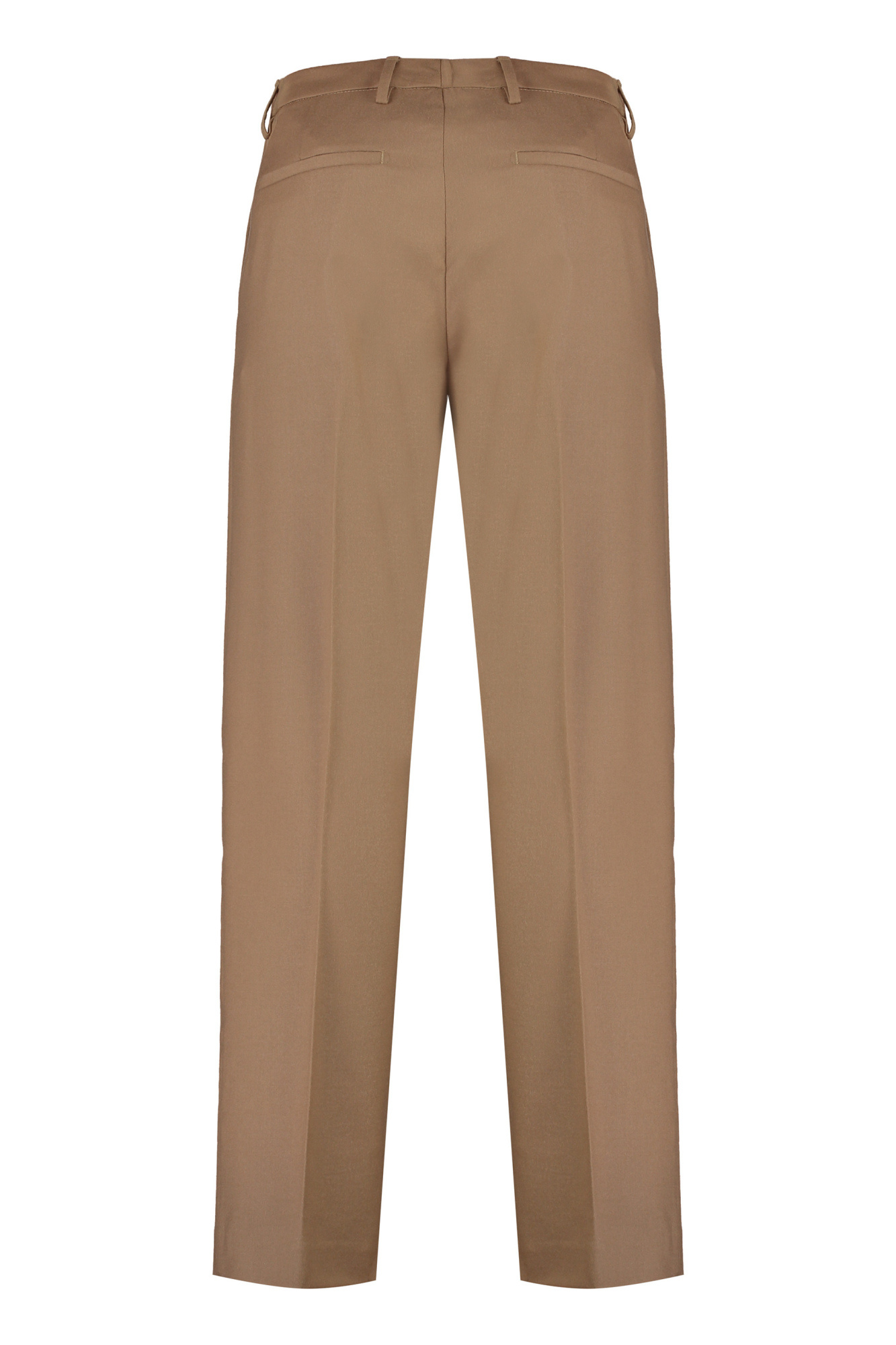 Dondup Louis Virgin Wool Trousers In Brown