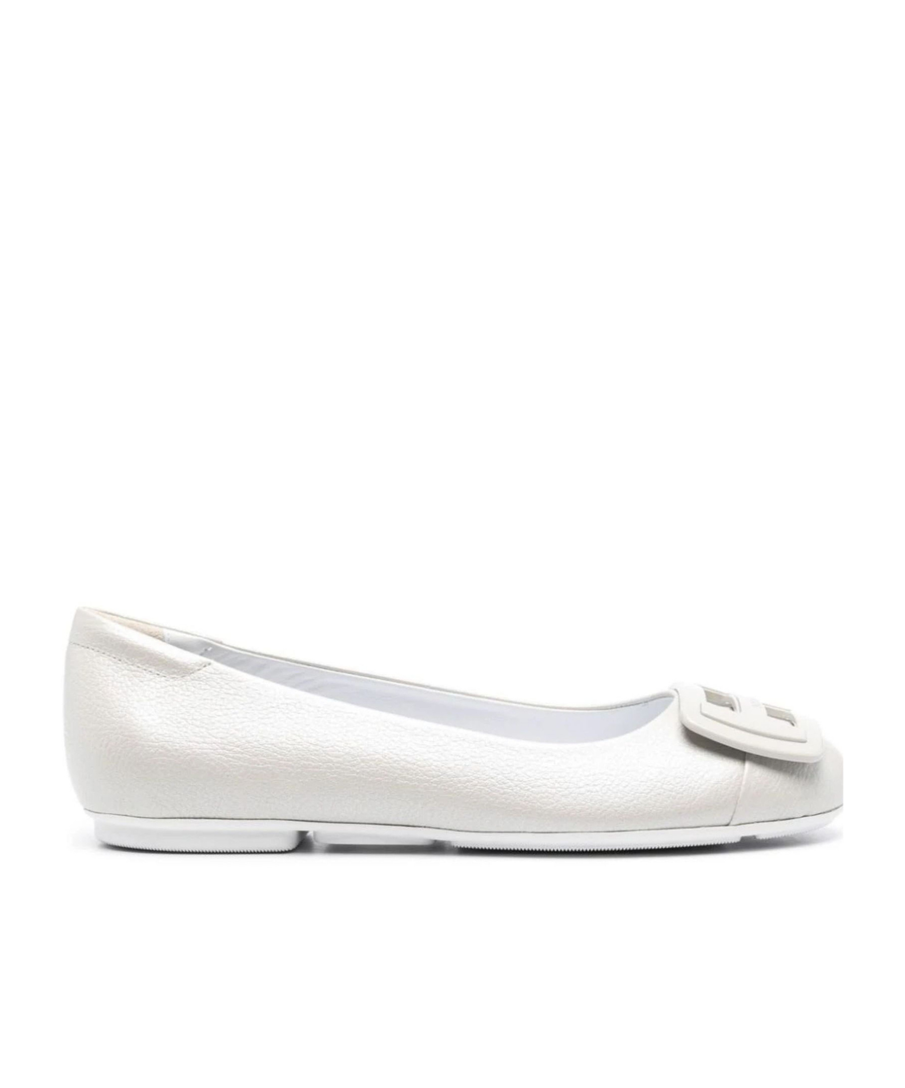 Hogan H661 Ballerina Shoes In White