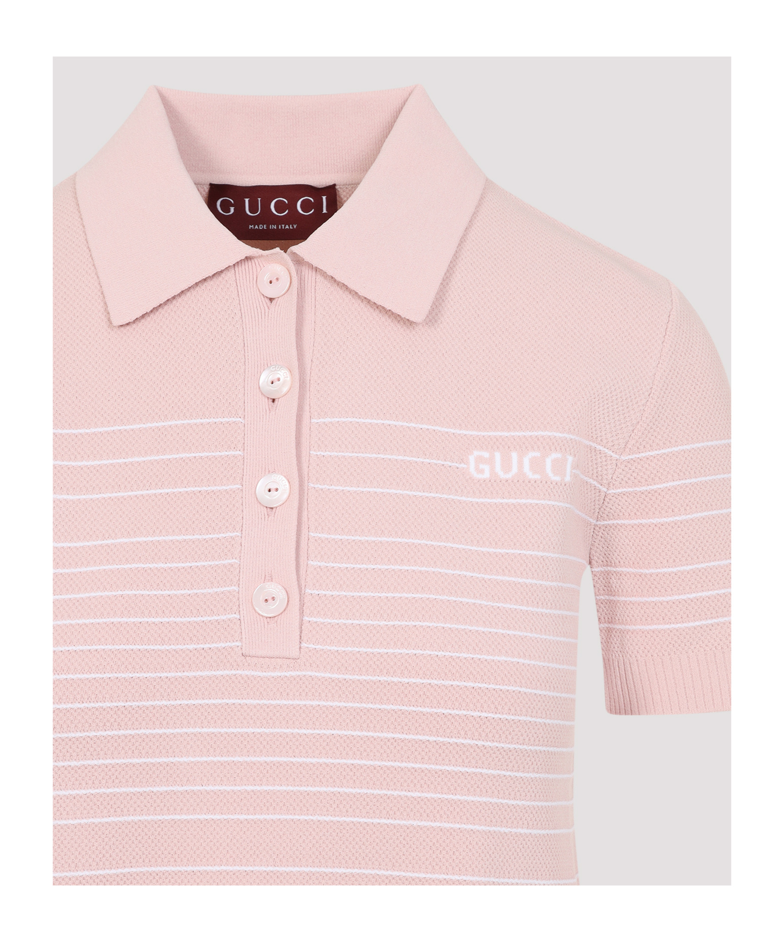 Gucci Compact Mini Polo Dress In Light Pink