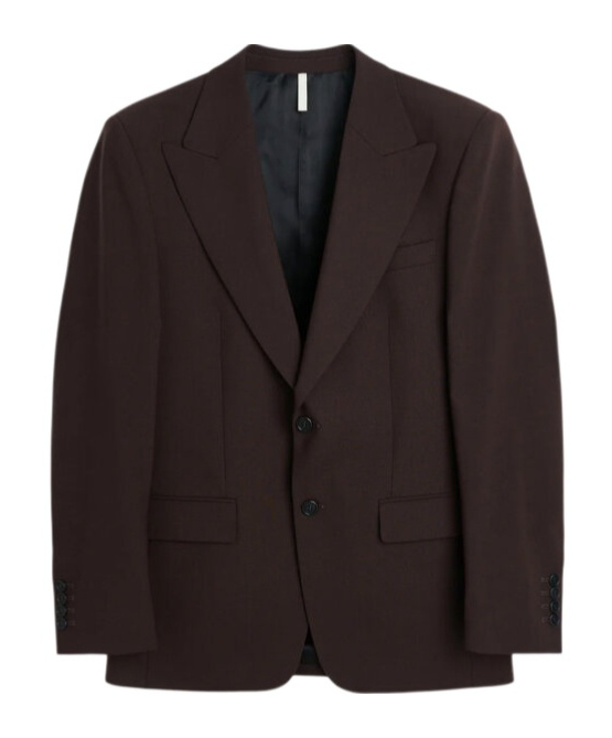 Sunflower Long-sleeved Suit Coat In Black