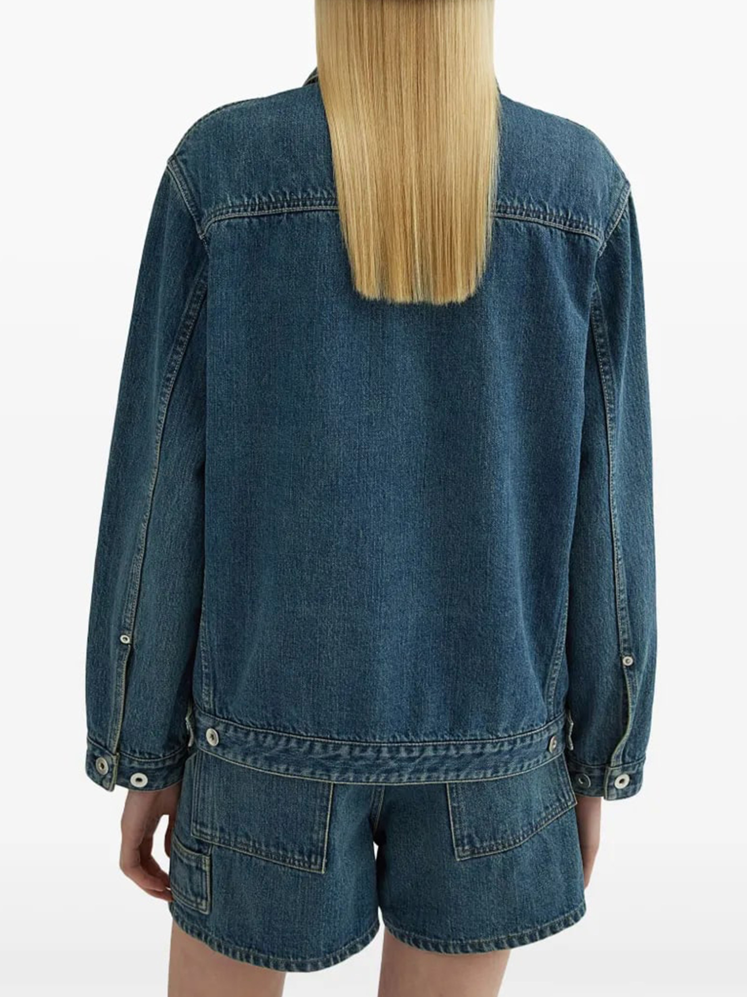Jil Sander Washed Denim Jacket In Blue