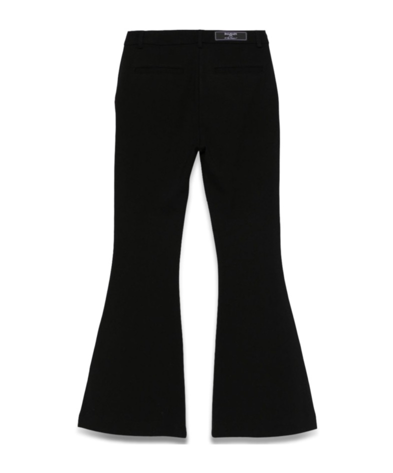 Balmain Belt Loops Slacks In Black