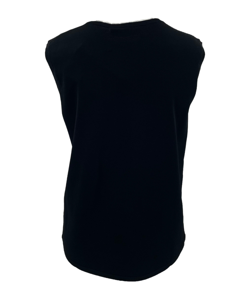 Max Mara Sleeveless Shirt In Black