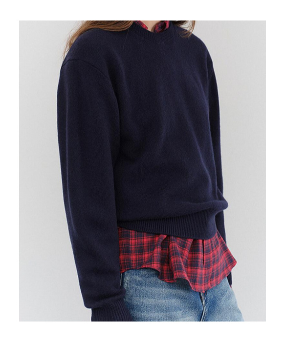Dunst Wool And Cashmere Sweater Knitwear Blue In Blue