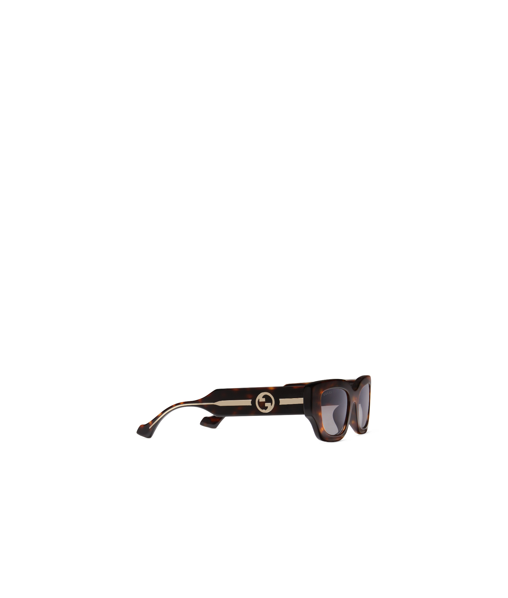 Gucci Interlocking G Cat-eye Sunglasses In Black