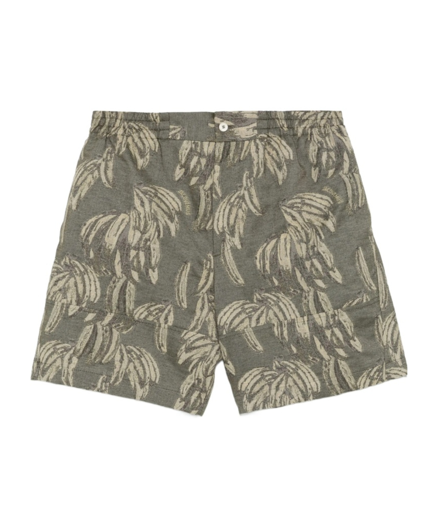 Jacquemus Le Aloe Shorts In Gray