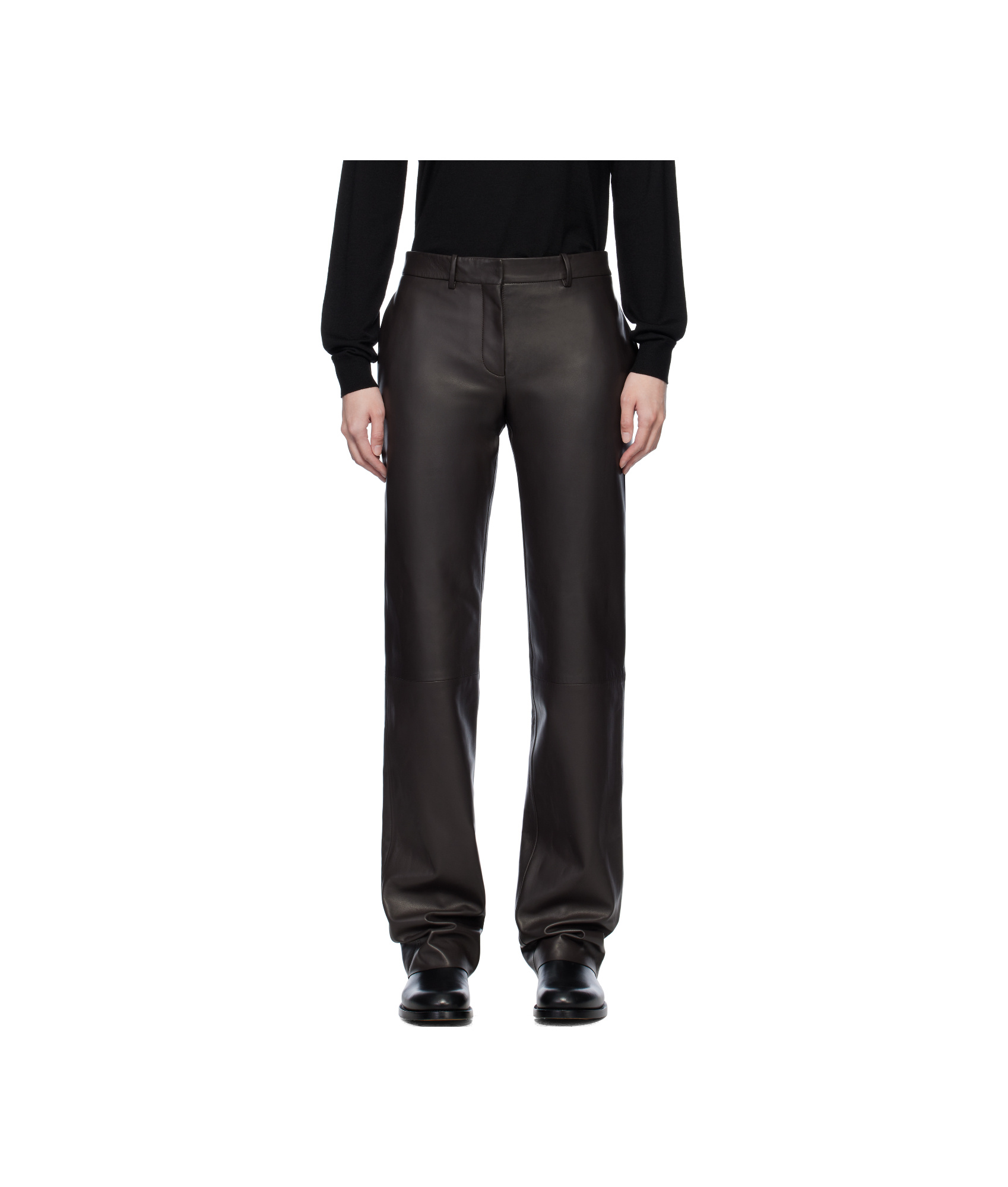 The Row Waistband Loop Casual Pants In Black