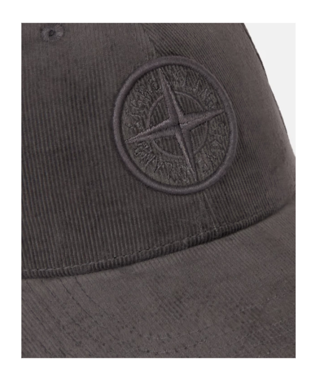 STONE ISLAND COTTON MICRO-CORDUROY BASEBALL CAP