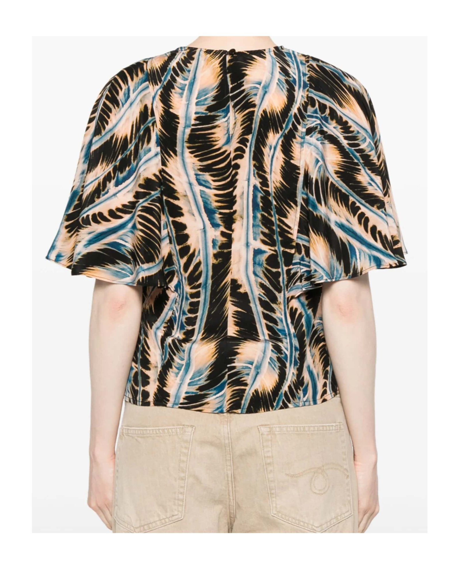 Ulla Johnson Round Neck Short Sleeve T-shirt In Neutral
