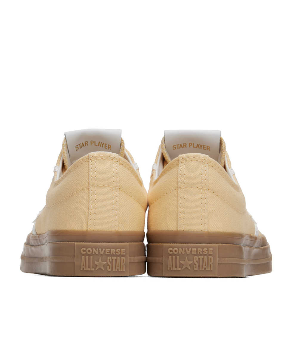 Converse Yellow Star Player 76 Tonal Low Top Sneakers In Nude