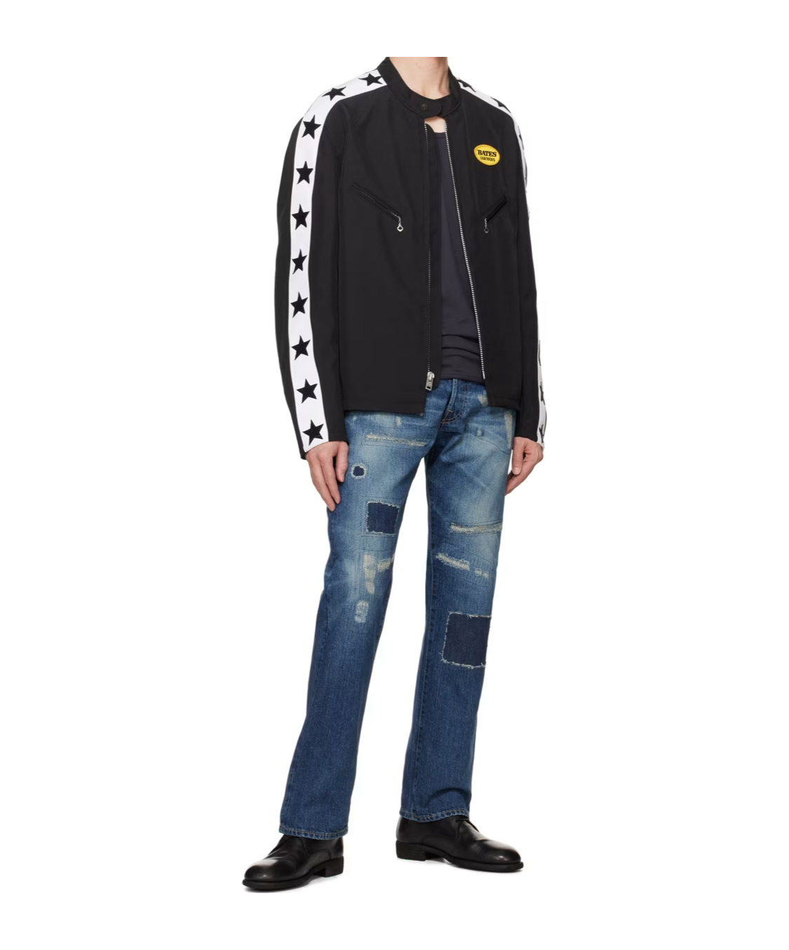Junya Watanabe Indigo Distressed Jeans In Blue