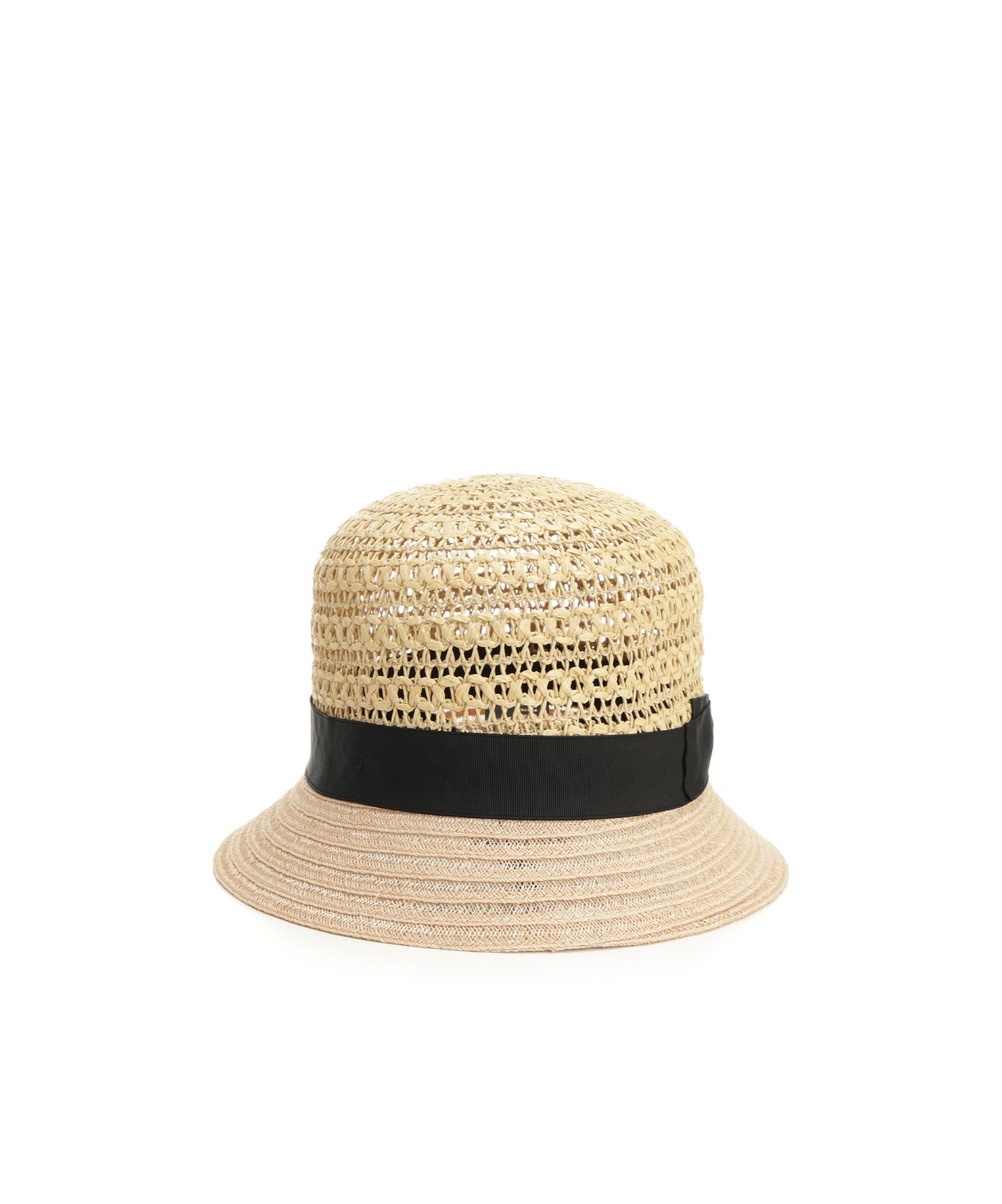 Borsalino Hemp And Raffia Hat Hats Black In Nude