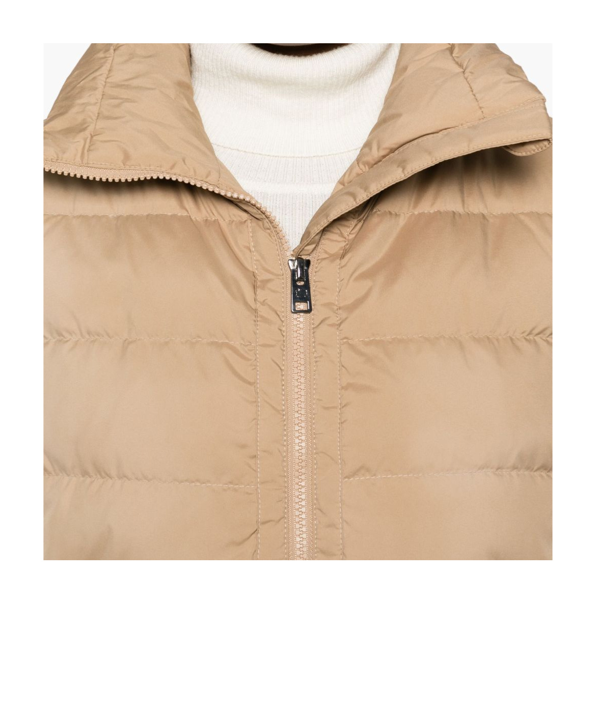 Woolrich Padded Zip-up Gilet In Brown