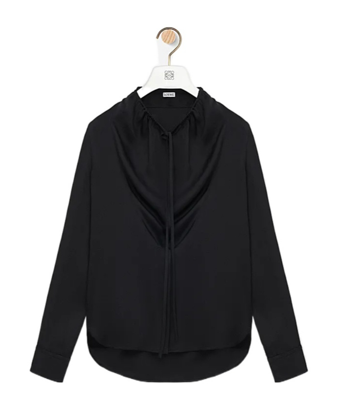 Loewe Blouse In Silk In Black