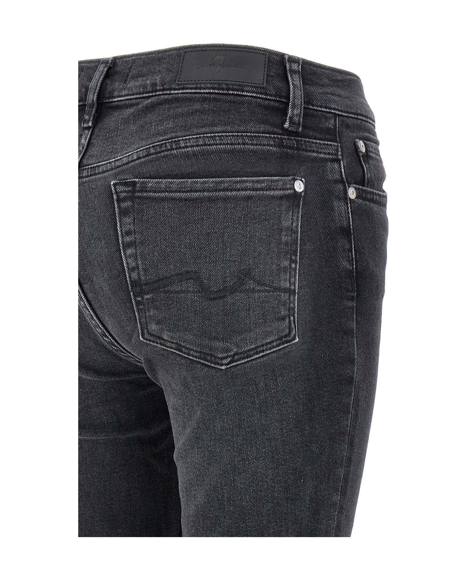 7 For All Mankind Roxanne Jeans In Black