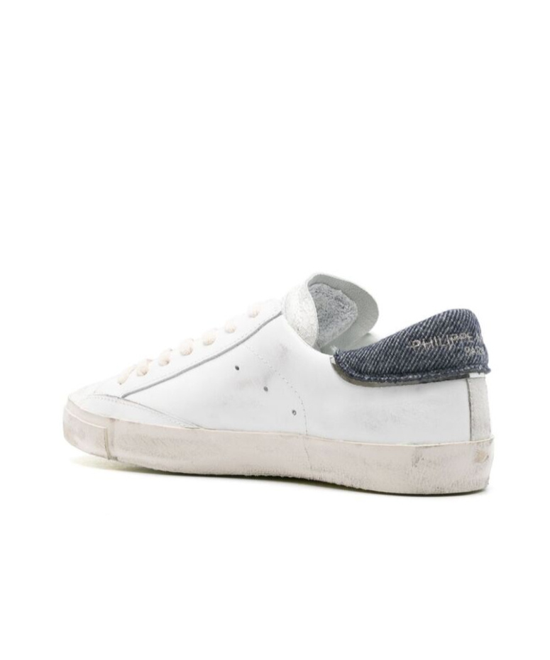 Philippe Model Round Head Low-cut Casual Shoes In White