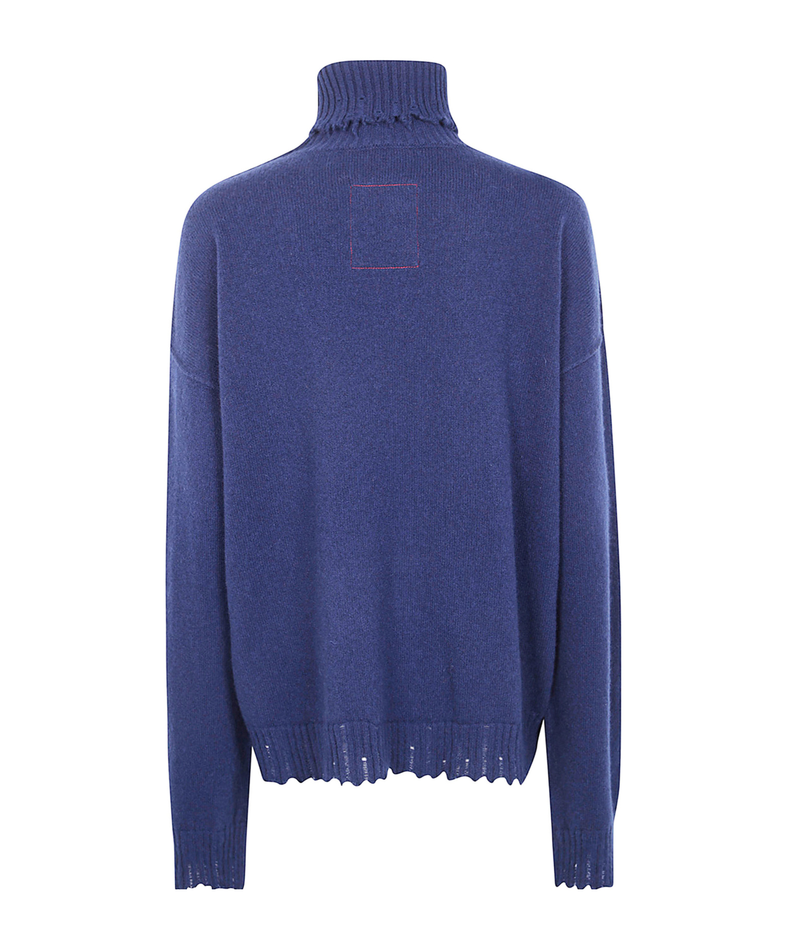 Uma Wang Ribbed Turtleneck Sweater In Blue