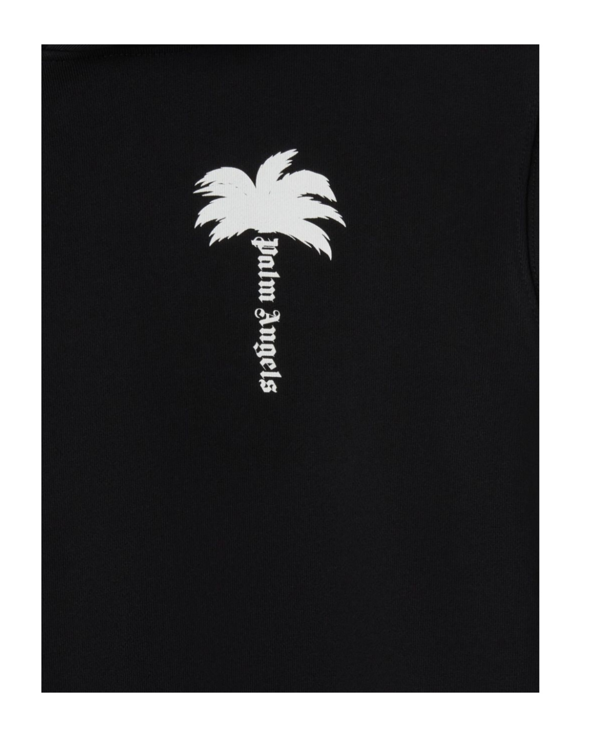 Palm Angels Black Sweatshirt For Boy With Logo In Black