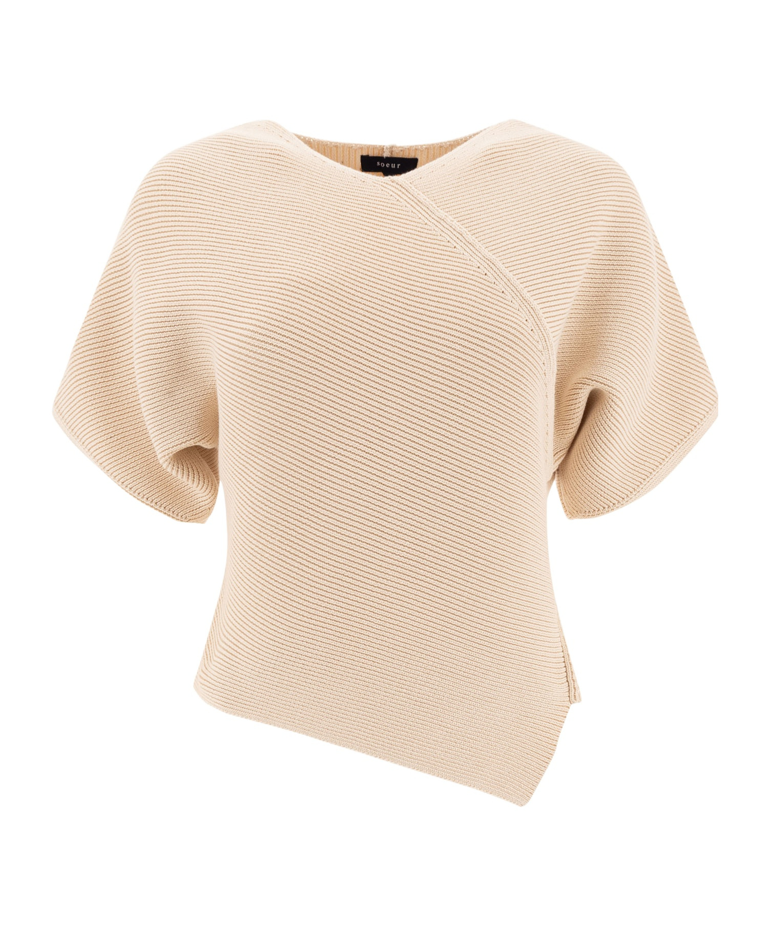 Shop Soeur Asymmetric V-neck Sweater