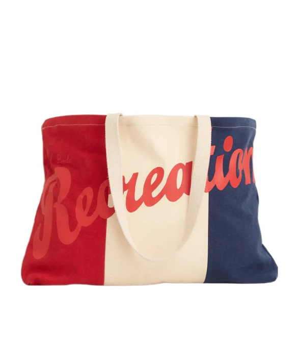 Bode Men Embroidered Canvas Recreation Shopping Bag