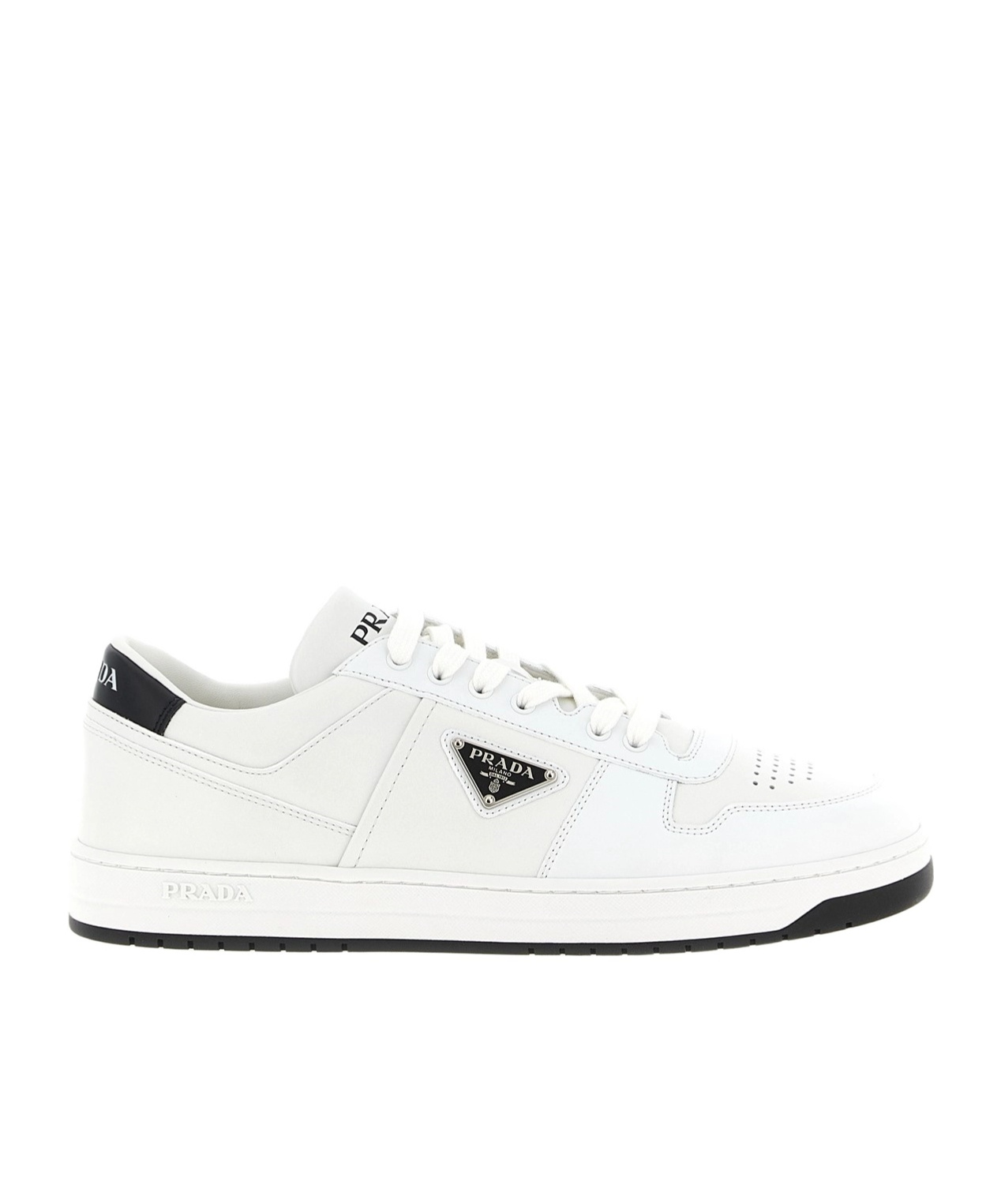 Prada Downtown Leather Low-top Sneakers