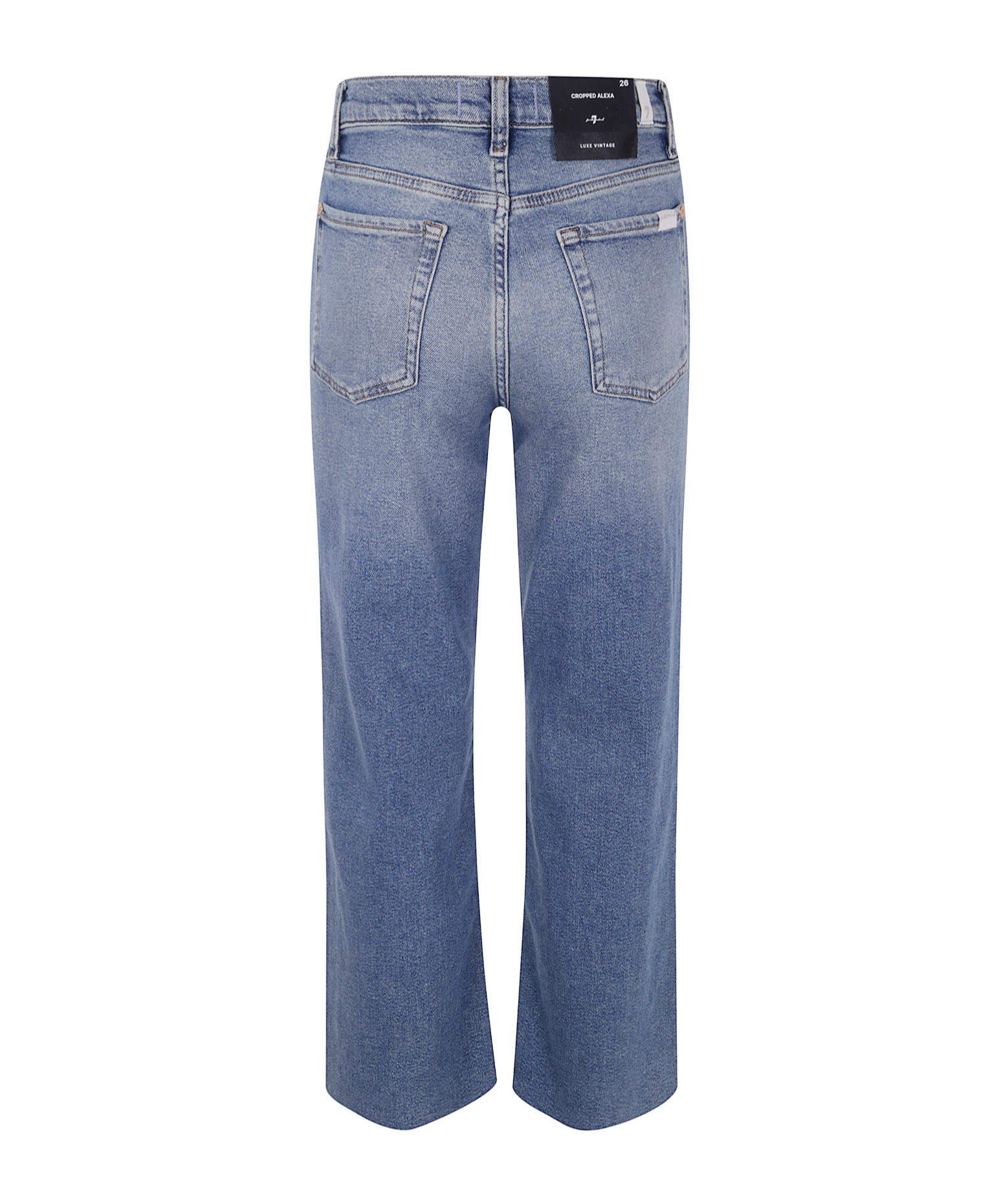 7 For All Mankind Denim Trousers With Belt Loops In Blue