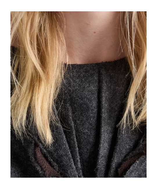 Prada Shetland Wool Dress In Gray