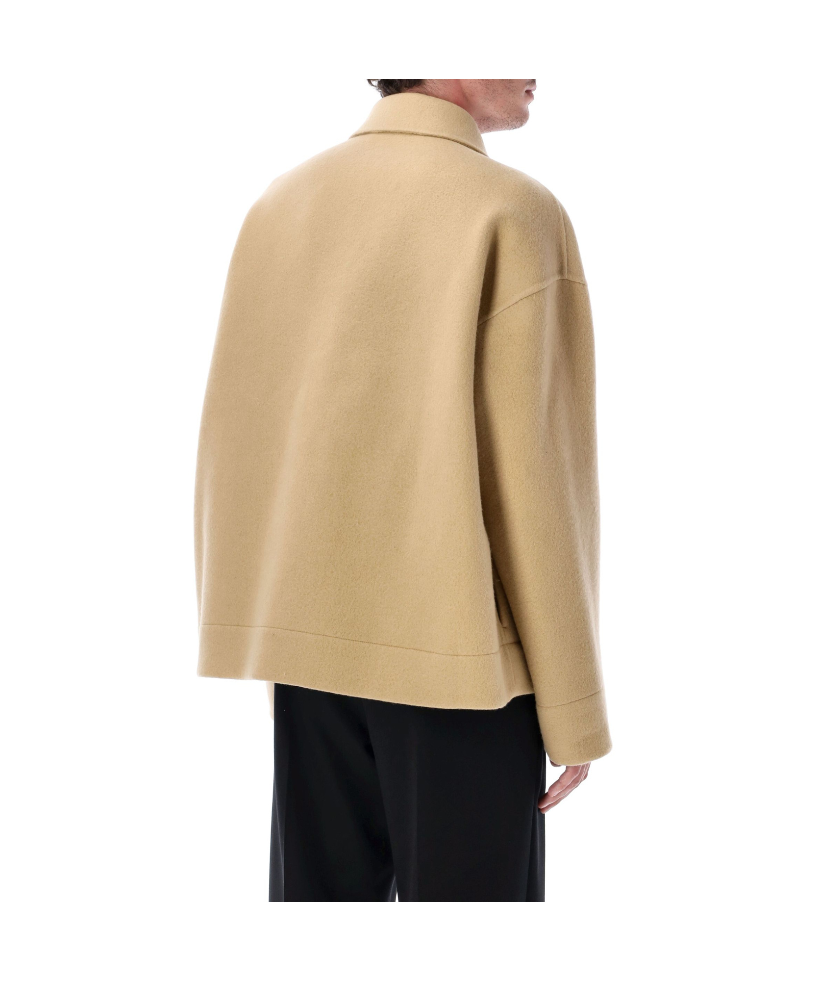 Jil Sander Embroidered 170 Front Pocket Jacket In Black