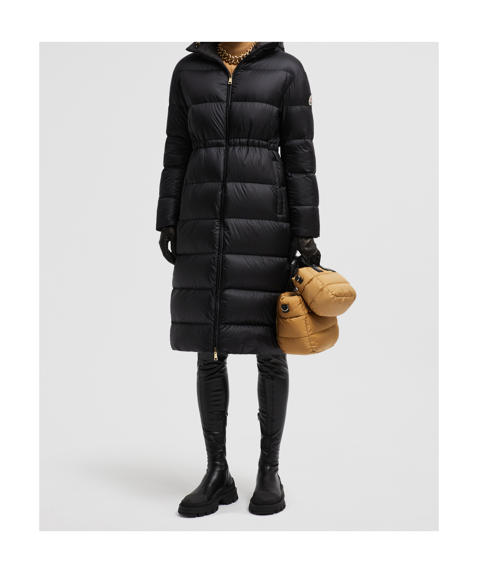 Moncler Boulogne Coat In Black