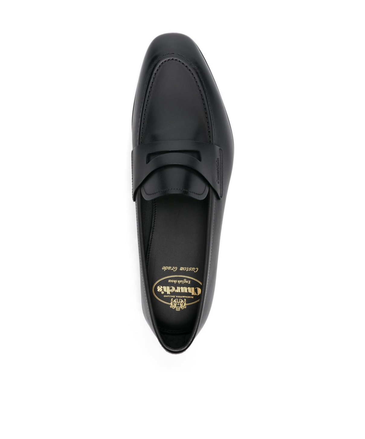 Church's Logo-debossed Leather Loafers In Black