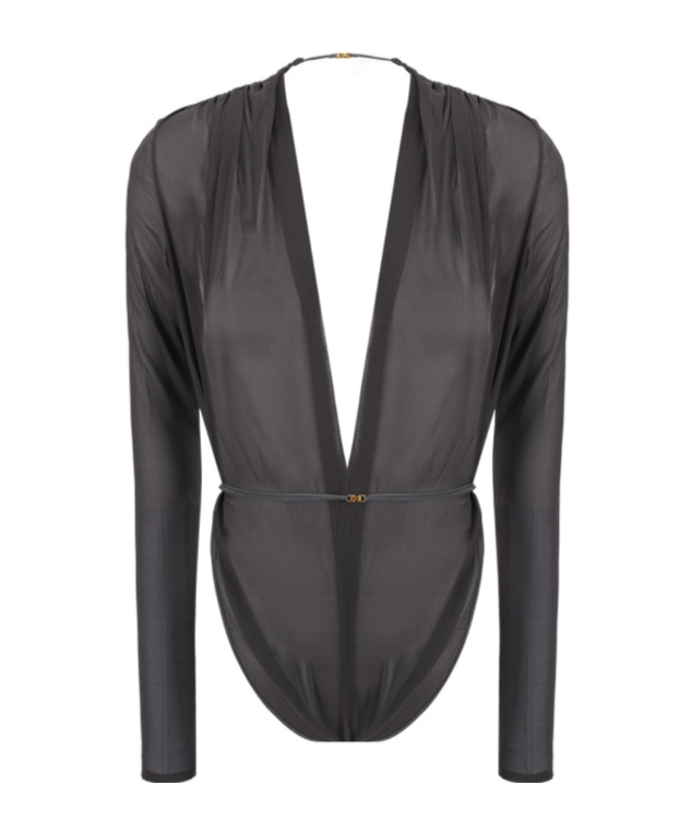 Saint Laurent Mousseline Body In Black