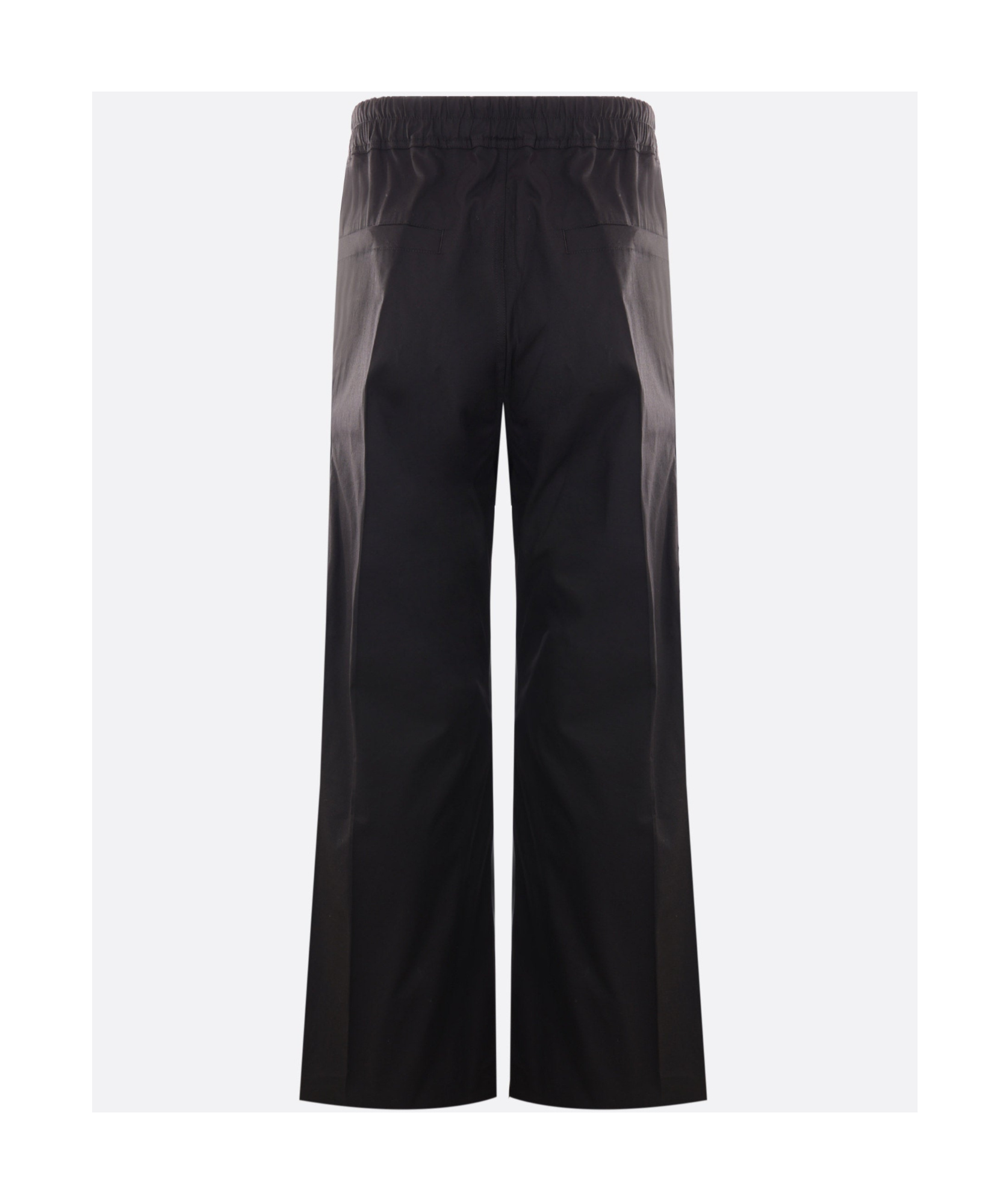 Rick Owens Straight Cut Shorts Buttoned Front Back Pocket In Black