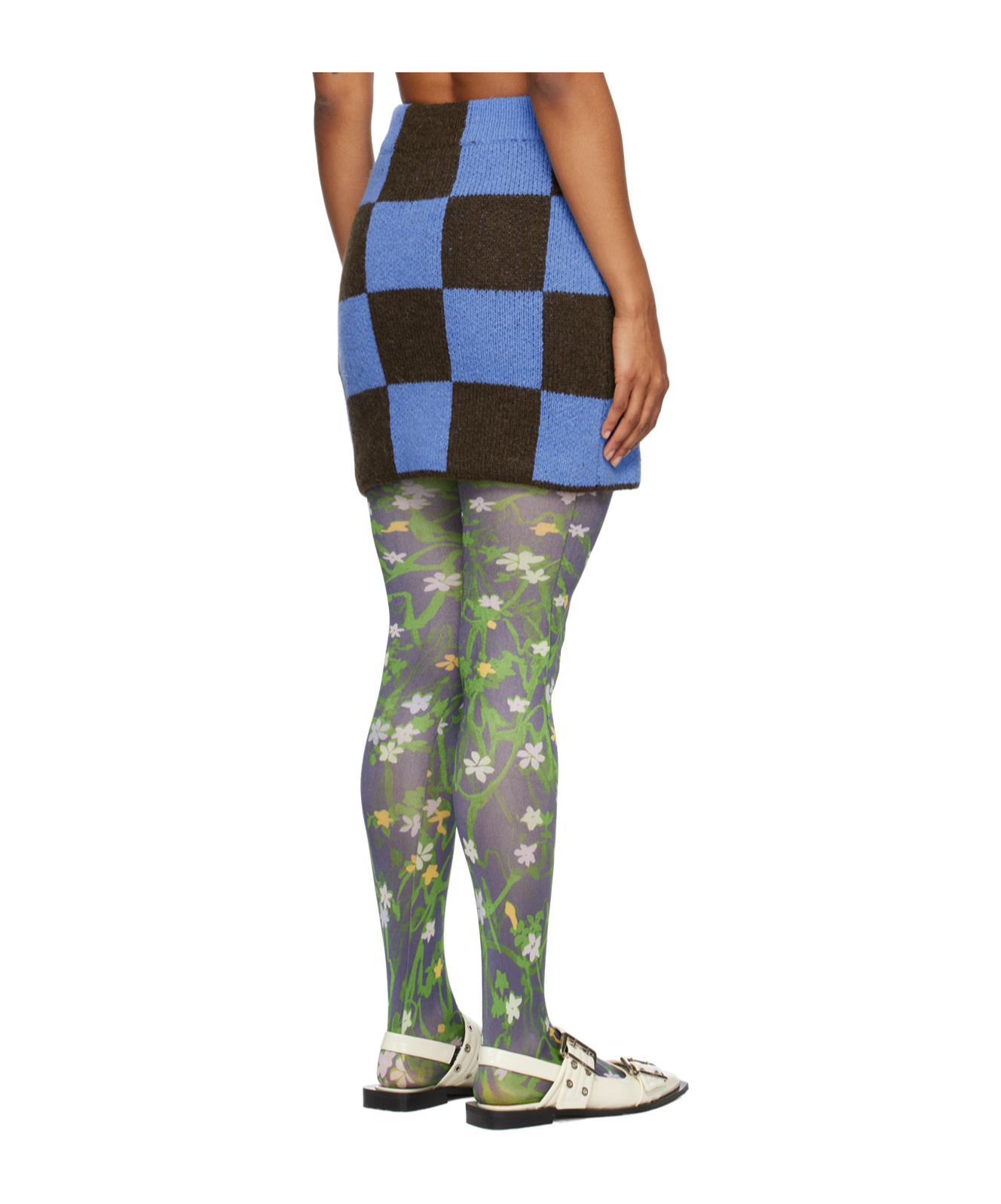 Stine Goya Check Pattern Skirt In Multi