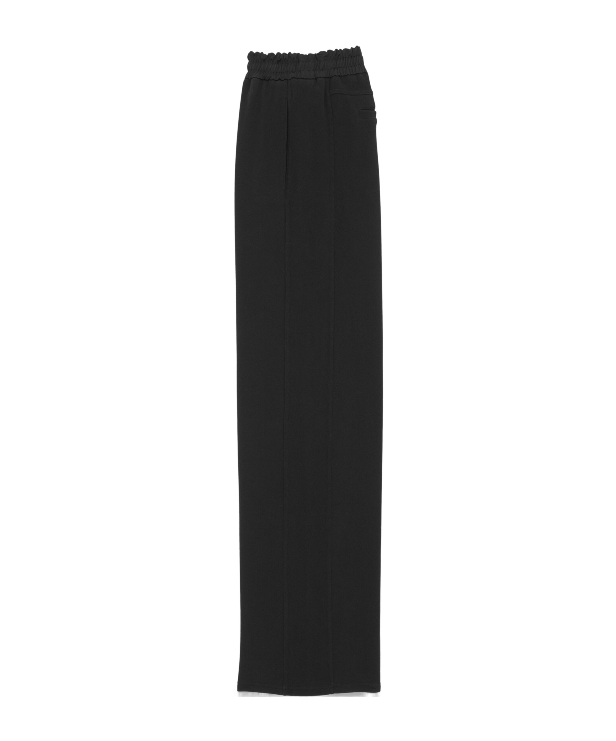 Saint Laurent Drawstring Wide Leg Pants In Black