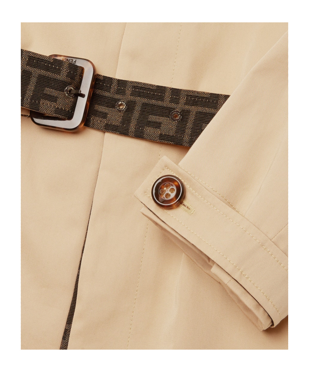 Fendi Long-sleeved Windbreaker In Nude