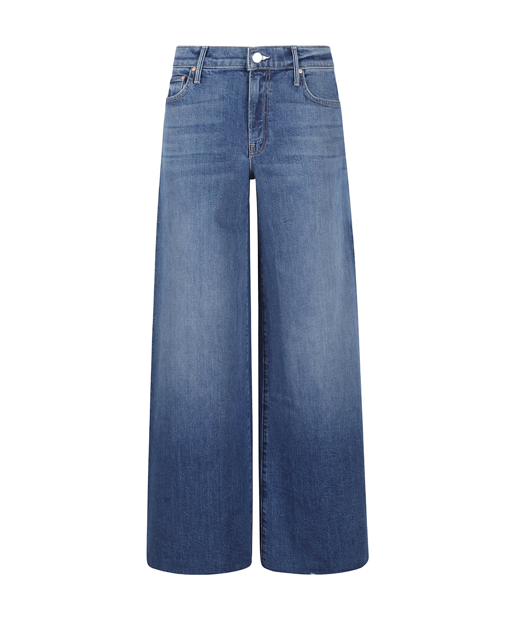 Mother Ultra-wide Leg Jeans In Blue
