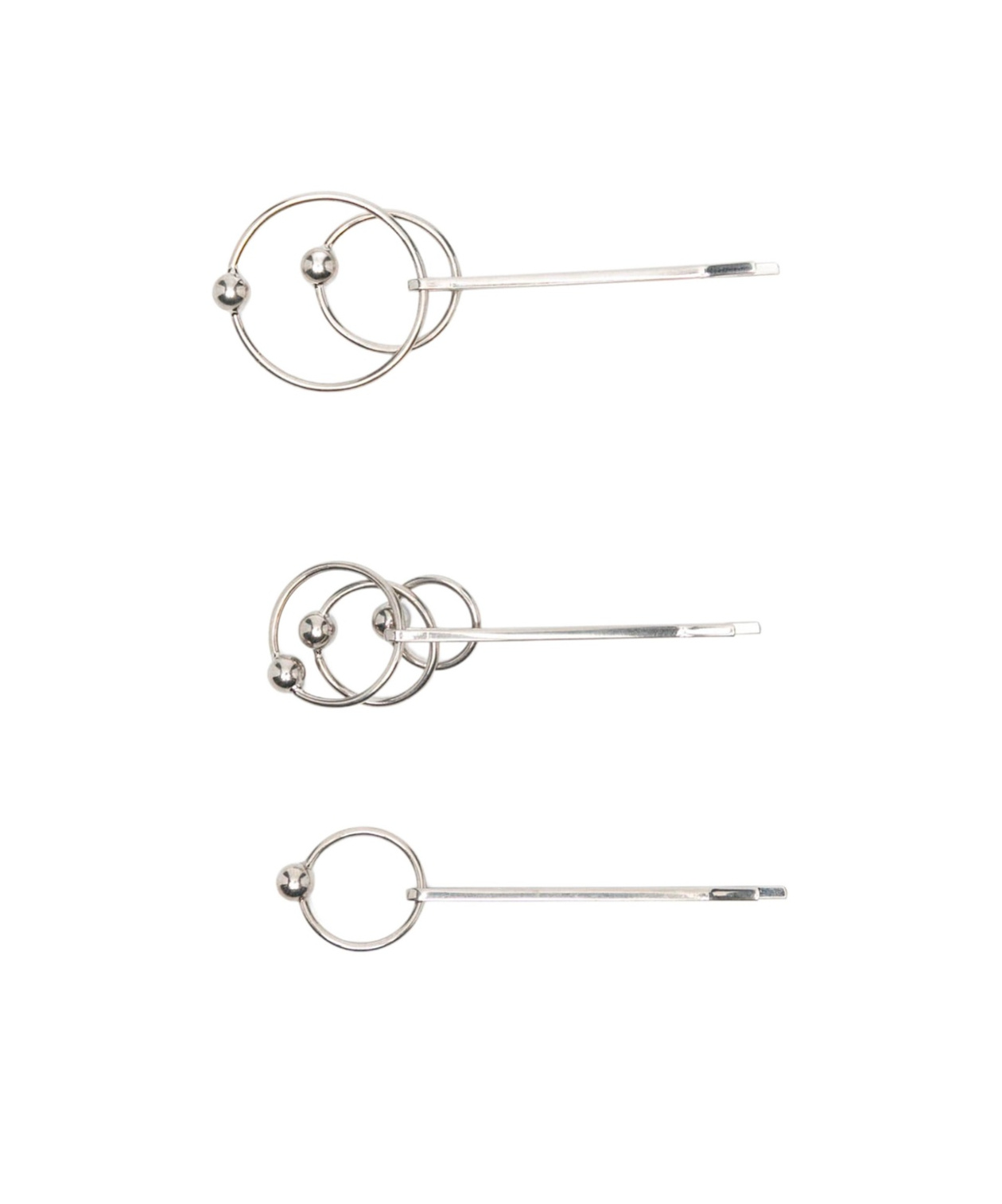 Jean Paul Gaultier Piercing Hair Pins (set Of Three) In White