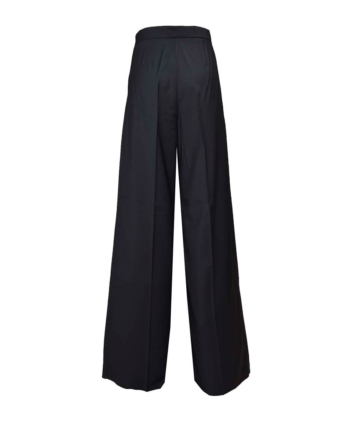 Shop Max Mara Mid-rise Wide Leg Trousers In Black
