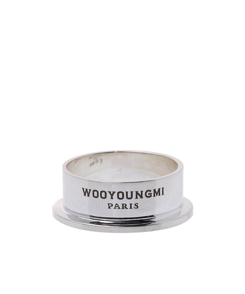 Shop Wooyoungmi Logo Ring In Silver