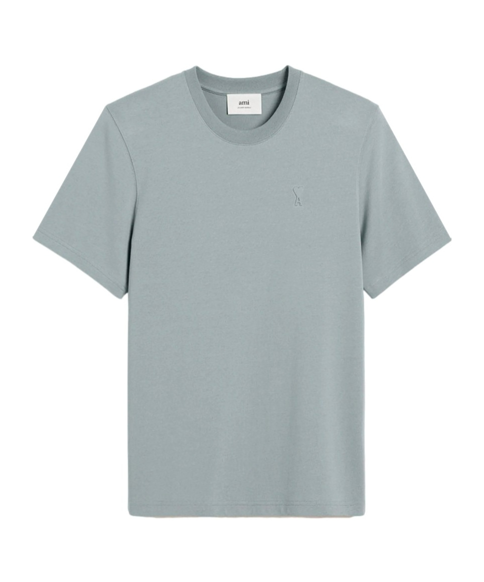 Ami Alexandre Mattiussi Open-necked Black Shirt In Gray
