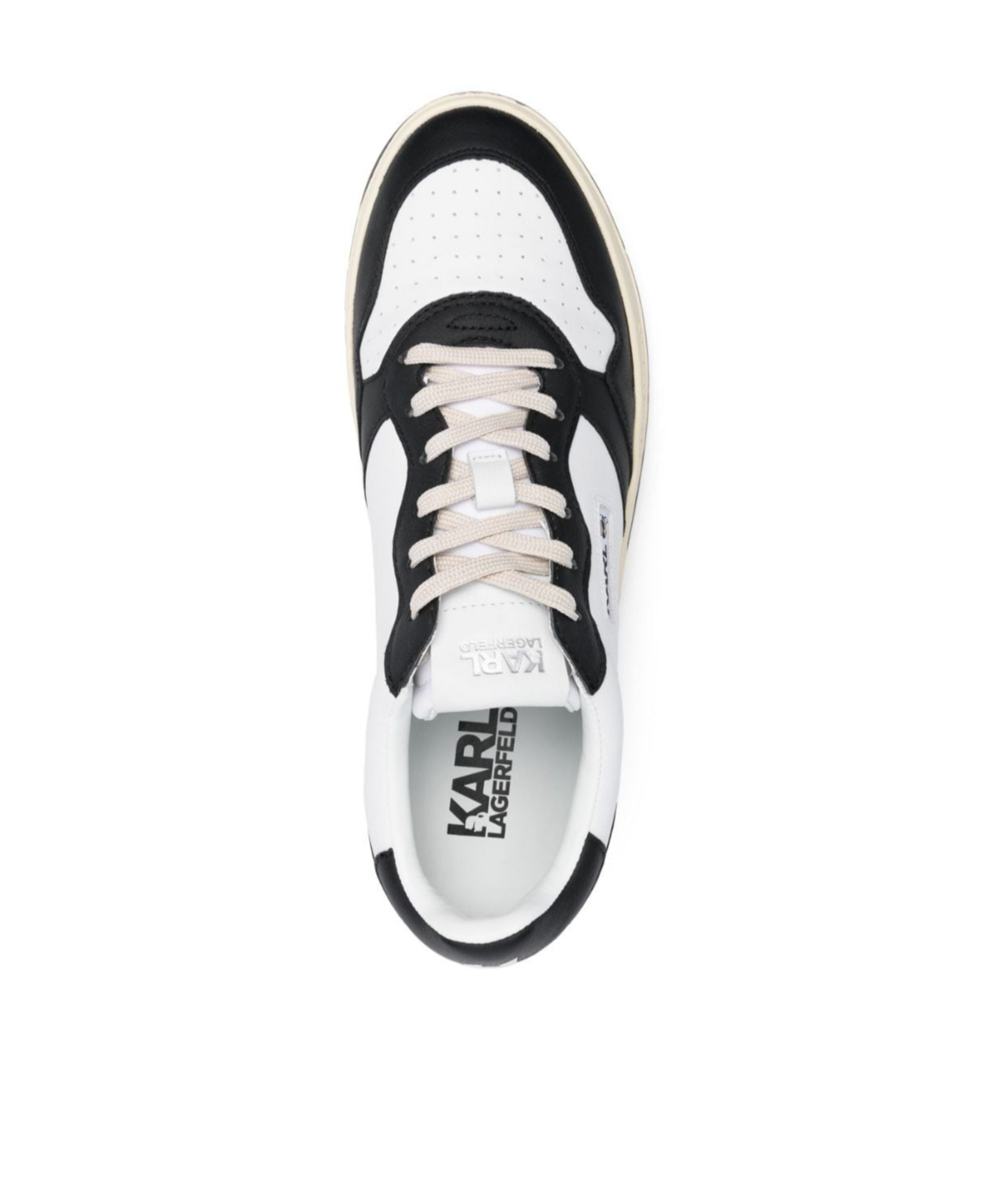 Shop Karl Lagerfeld Krew Kl Kounter Sneakers In White