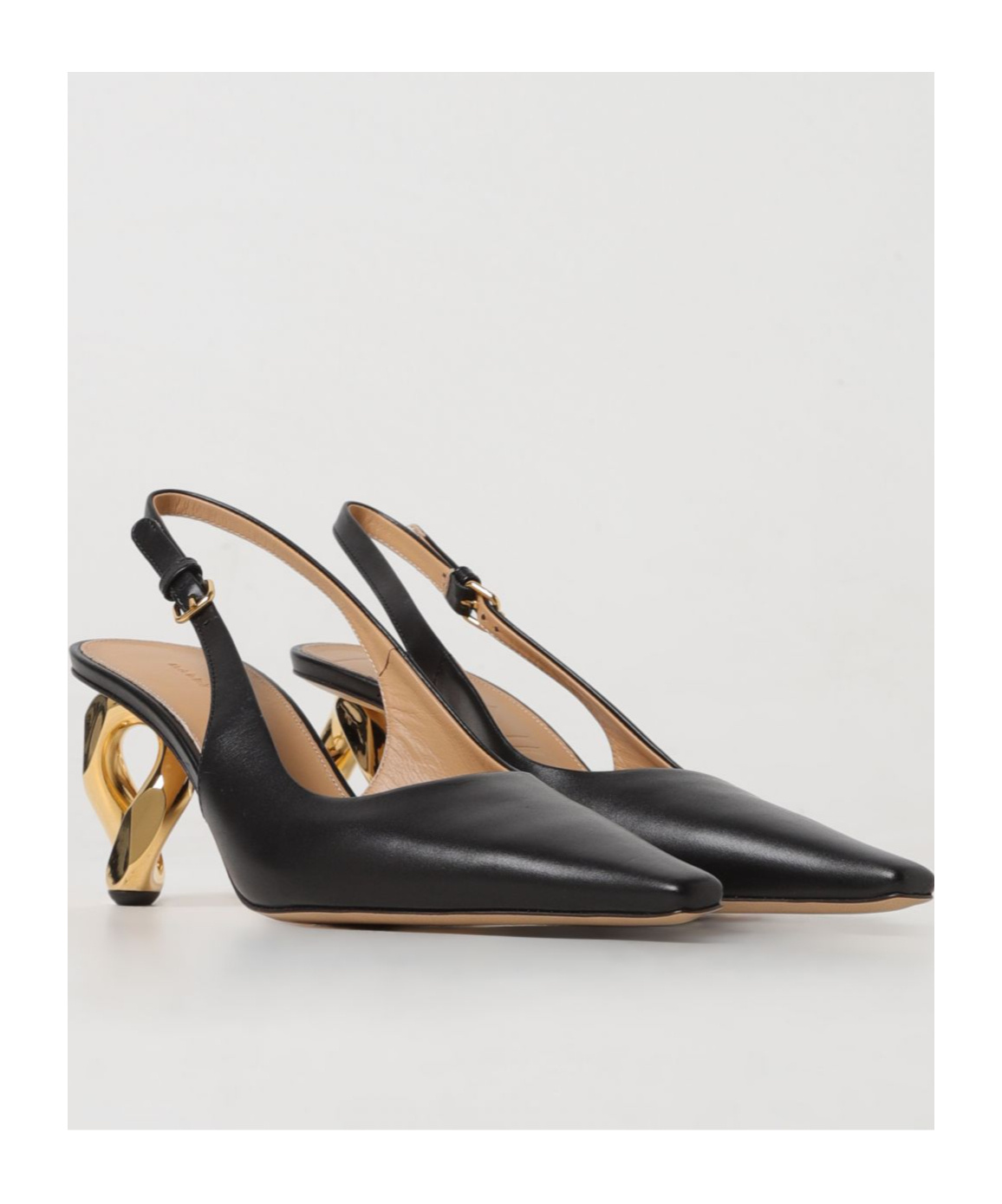 Jw Anderson Open-heeled High Heels In Black