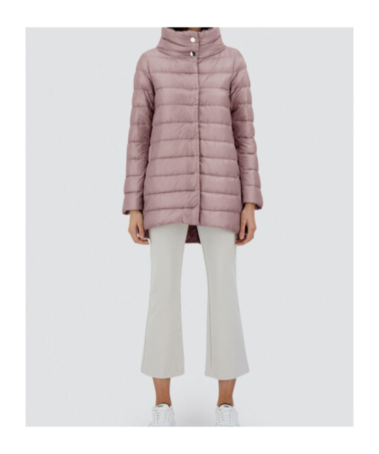 Herno Turtleneck Down Jacket In Pink