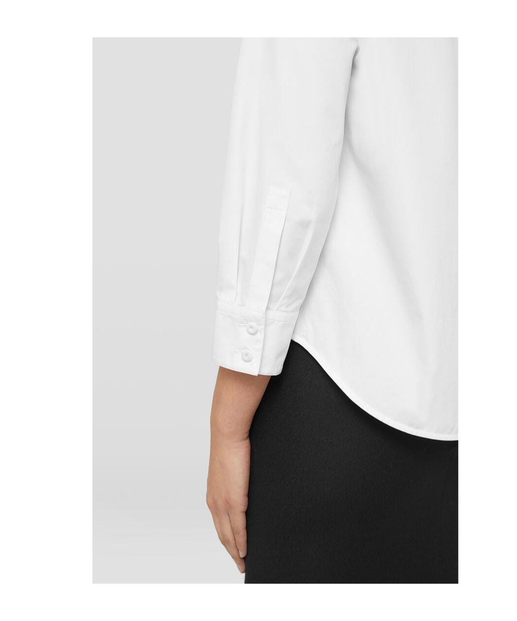 Jil Sander Classic Collar Cotton Shirt In White